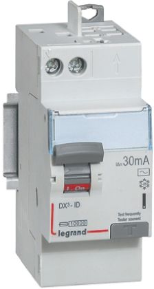 Legrand Interrupteur Différentiel DX3, 1P+N Pôles, 25A, 30mA, Type AC