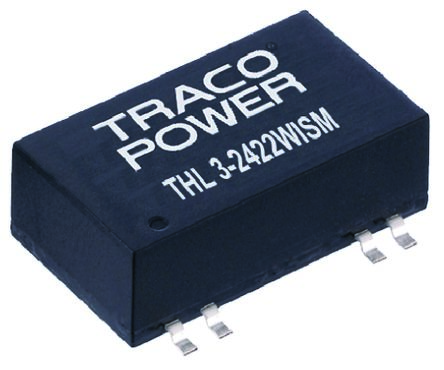 TRACOPOWER THL 3WISM DC-DC Converter, ±15V Dc/ ±100mA Output, 9 → 36 V Dc Input, 3W, Surface Mount, +85°C Max