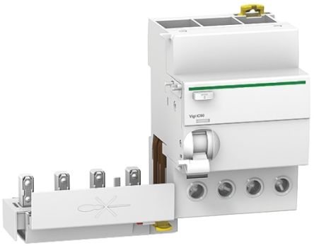Schneider Electric Interruptor Diferencial, 40A Tipo AC, 4 Polos, 300mA Acti 9