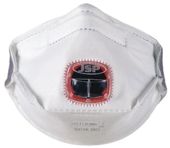 JSP FFP3 Einweggesichtsmaske, Flach Faltbar, Weiß, 10 Stück