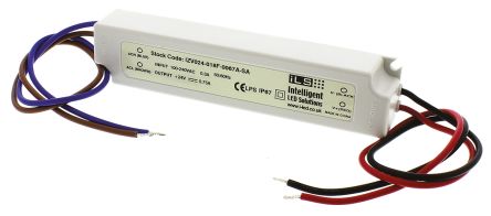 Intelligent LED Solutions Driver LED Tensión Constante ILS, IN: 180 → 264 V, OUT: 24V, 750mA, 18W, IP67