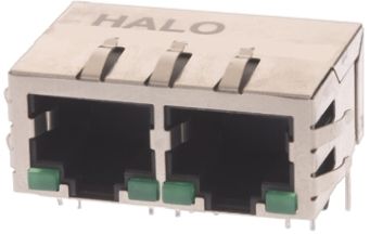 Halo Electronics FastJack RJ45-Steckverbinder Buchse, 2-Port UTP