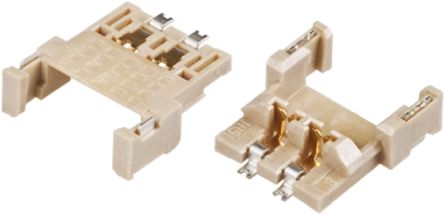 Hirose DF59 Series Straight Surface Mount PCB Socket, 2-Contact, 1-Row, 2mm Pitch, Solder Termination