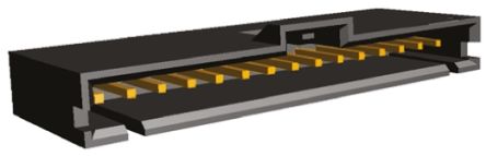 TE Connectivity AMPMODU MTE Leiterplatten-Stiftleiste Gerade, 15-polig / 1-reihig, Raster 2.54mm, Kabel-Platine,