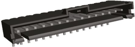 TE Connectivity AMPMODU MTE Leiterplatten-Stiftleiste Gewinkelt, 15-polig / 1-reihig, Raster 2.54mm, Kabel-Platine,