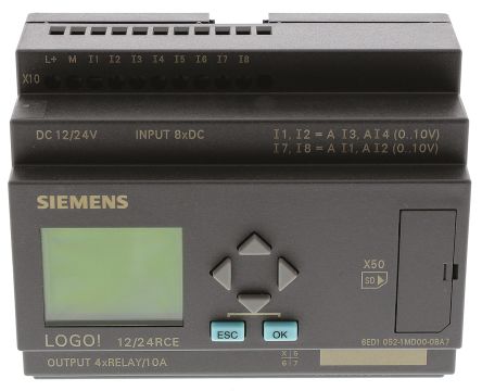6ED1052 1MD00 0BA7 Siemens  ߼ģ,  ̵, 8 x , 4 x , 12 24 V ֱ, 107 x 90 x 55 mm, ߼ģ 