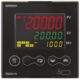 Omron E5AN PID Temperaturregler, 1 X Relais Ausgang/ Strom, Platin-Widerstandsthermometer, Thermoelement, Spannung