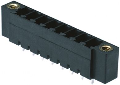 Weidmuller Conector Macho Para PCB Ángulo Recto Serie OMNIMATE SC De 10 Vías, 1 Fila, Paso 3.81mm, Para Soldar, Montaje