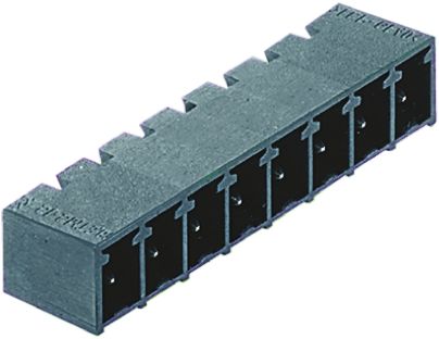 Weidmuller 3.81mm Pitch 4 Way Right Angle Pluggable Terminal Block, Header, Through Hole, Solder Termination
