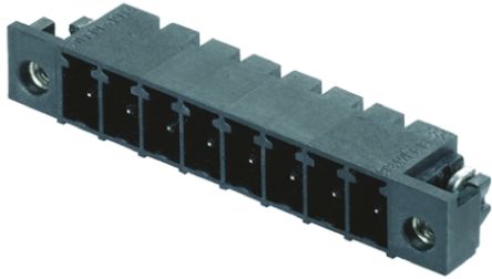 Weidmuller 3.81mm Pitch 3 Way Right Angle Pluggable Terminal Block, Header, Through Hole, Solder Termination