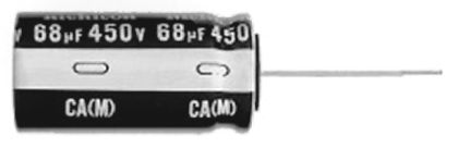 Nichicon CA, THT Elektrolyt Kondensator 68μF ±20% / 400V Dc, Ø 18mm X 31.5mm, Bis 105°C