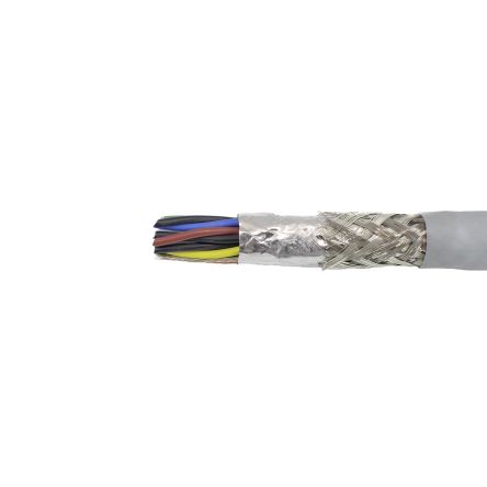 Alpha Wire Cable De Datos Apantallado Pro-Tekt De 10 Conductores, 0.23 Mm², 24 AWG, Long. 50m, Ø Ext. 6.88mm, Funda De