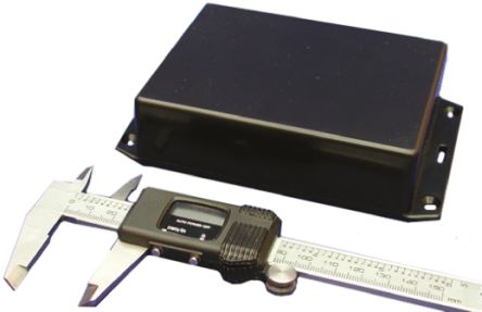 Hammond ABS外壳, 外部尺寸121 x 94 x 30mm, 1591系列, IP54, 黑色