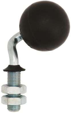 ALWAYSE 橡胶万向球, 50mm球直径, 13.5 mm螺杆, 最大负载20kg