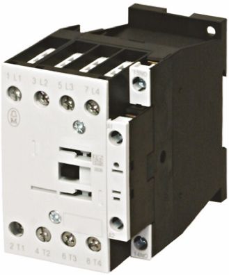 Eaton Contactor, 24 V Dc Coil, 4-Pole, 32 A, 7.5 KW, 4NO, 400 V Ac