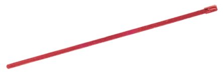 RS PRO Edelstahl Mit Polyesterbeschichtung Kabelbinder Mit Kugelverschluss Rot 4,6 Mm X 100mm, 100 Stück