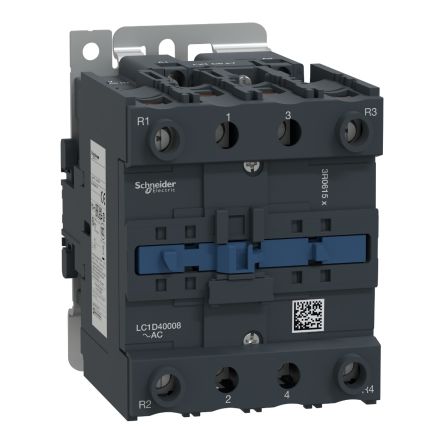 Schneider Electric TeSys D LC1D Leistungsschütz / 42 Vac Spule, 4 -polig 2 Schließer + 2 Öffner, 690 Vac/dc / 60 A