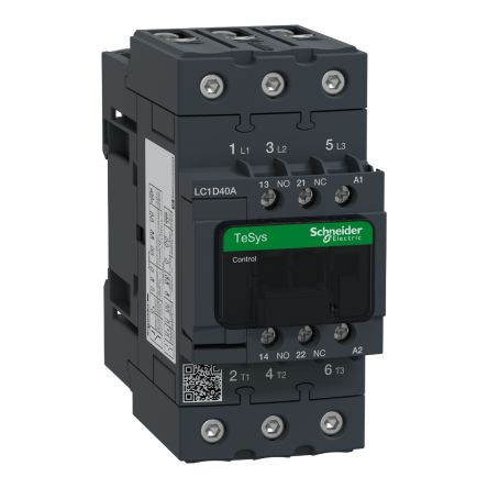 Schneider Electric 接触器, LC1D系列, 3极, 触点40 A, 触点电压690 V 交流/直流