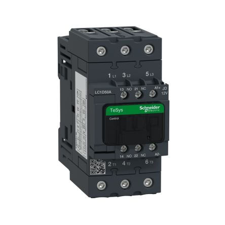 Schneider Electric 接触器, LC1D系列, 3极, 触点50 A, 触点电压690 V 交流/直流