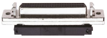 TE Connectivity SCSI-Steckverbinder 50-polig Buchse Abgewinkelt, Tafelmontage, 1.27mm, Latch Block, Serie Löten III