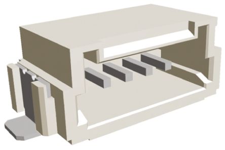 TE Connectivity AMP Mini CT Leiterplatten-Stiftleiste Gewinkelt, 5-polig / 1-reihig, Raster 1.5mm, Kabel-Platine,