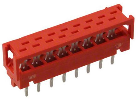TE Connectivity Micro-MaTch Industrial IDC-Steckverbinder Stecker,, 16-polig / 2-reihig, Raster 1.27mm