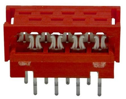 TE Connectivity Micro-MaTch IDC-Steckverbinder Stecker,, 8-polig / 2-reihig, Raster 1.27mm