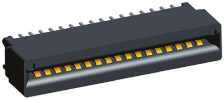 TE Connectivity Serie Standard Edge II Kantensteckverbinder, 2.54mm, 17-polig, Gerade