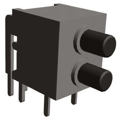 TE Connectivity Miniature Push Button Switch, Latching, DPDT, 20/28V Dc