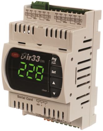 Carel Controlador De Temperatura PID Serie DN33, 144 X 70mm, 12 → 24 Vac, 12 → 30 Vdc, 1 Salida Relé