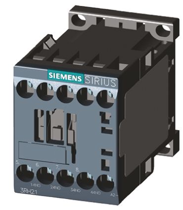Siemens SIRIUS Innovation 3RH2 Leistungsschütz / 24 V Ac Spule, 4 -polig 4 Schließer, 690 Vac / 10 A