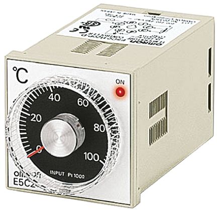 Omron E5C2 Zweipunkt-Temperaturregler/ Thermoelement, Typ K Eingang, 100 → 240 V Ac, 48 X 48mm