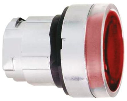 Schneider Electric Harmony XB4 Series Red Illuminated Spring Return Push Button Head, 22mm Cutout, IP66, IP67, IP69K