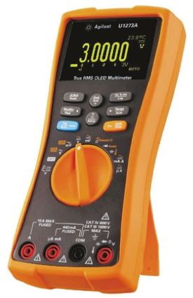 Keysight Technologies Keysight U1273A HandOLED Digital-Multimeter, CAT III, CAT IV 1000V Ac / 10A Ac, 300MΩ, ISO-kalibriert