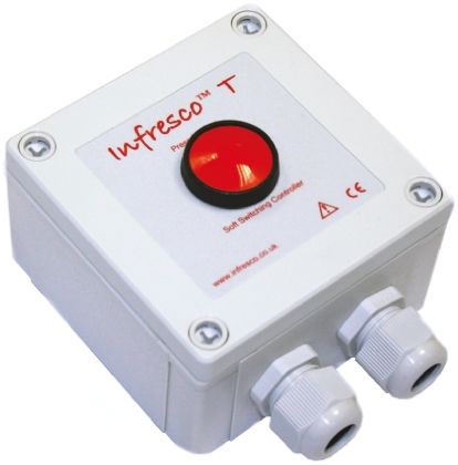 United Automation Temporizador Botón Calentador De Empuje, Push Button Timer Para Usar Con Calentadores De IR