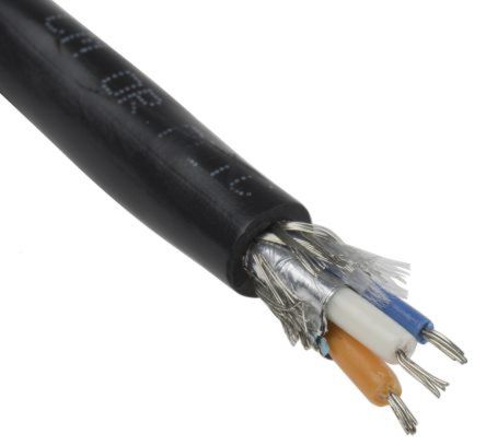 Alpha Wire Alpha Essentials Datenkabel, 1-paarig 0,456 Mm² Ø 7.62mm Folie Und Geflecht Schirmung PVC Isoliert Twisted