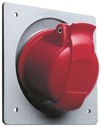ABB Easy & Safe Leistungssteckverbinder Buchse Rot 3P + N + E, 415 V / 32A, Tafelmontage IP44