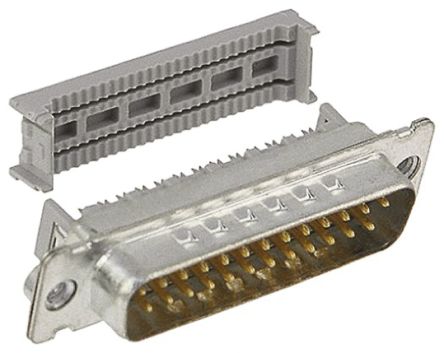 3M 8200 Sub-D Steckverbinder Stecker Abgewinkelt, 25-polig / Raster 1.27mm, Kabelmontage IDC