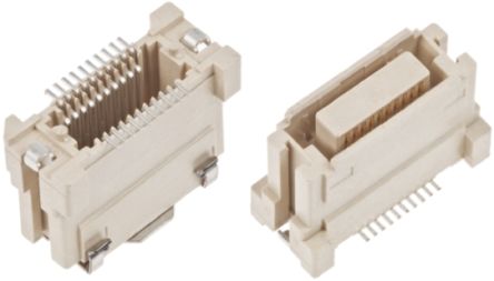 Molex Connecteur Femelle Pour CI, 40 Contacts, 2 Rangées, 0.635mm, Montage En Surface, Droit