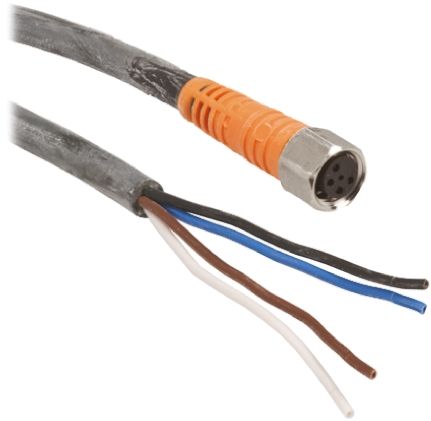 Telemecanique Sensors Cable De Conexión, Con. A M8 Hembra, 4 Polos, Con. B Sin Terminación, Long. 5m, 75 V Dc, 4 A,