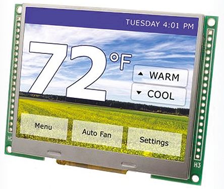 Displaytech Farb-LCD 3.5Zoll 8-Bit Datenbus, 320 X 240pixels, 70.08 X 52.56mm 20.4 V LED Lichtdurchlässig