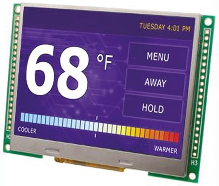 Displaytech Farb-LCD 4.3Zoll 18-Bit Datenbus, 480 X 272pixels, 95 X 54mm 17 V LED Lichtdurchlässig