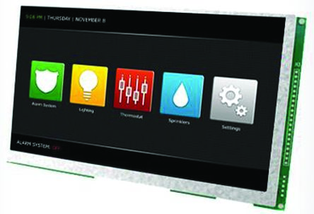 Displaytech Farb-LCD 7Zoll 18-Bit Datenbus Mit Touch Screen Resistiv, 800 X 480pixels, 154.08 X 85.92mm 9.6 V LED