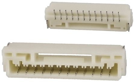 JST GH Leiterplatten-Stiftleiste Gerade, 12-polig, Raster 1.25mm, Kabel-Platine, Lötanschluss-Anschluss, 1.0A, Ummantelt