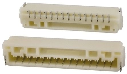 JST GH Leiterplatten-Stiftleiste Gewinkelt, 15-polig, Raster 1.25mm, Kabel-Platine, Lötanschluss-Anschluss, 1.0A,