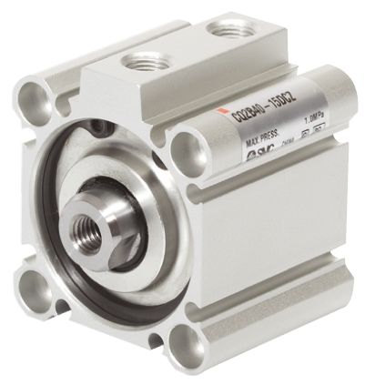 SMC CQ2 Pneumatik-Kompaktzylinder Doppeltwirkend, Bohrung Ø 40mm / Hub 40mm