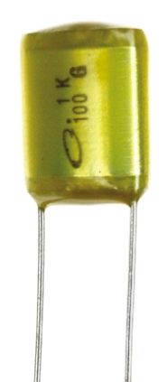 Nichicon YX Folienkondensator 2.2nF ±10% / 100V Dc, Radial Raster 3.5mm