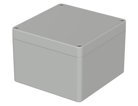 Bopla Euromas Series Light Grey Polycarbonate V0 Enclosure, IP66, IK07, Light Grey Lid, 122 X 120 X 85mm