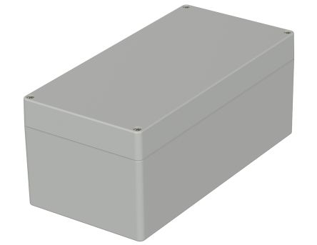 Bopla Euromas Series Light Grey Polycarbonate V0 Enclosure, IP66, IK07, Light Grey Lid, 240.5 X 120 X 100.5mm