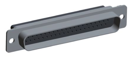 TE Connectivity Amplimite HDP-22 Sub-D Steckverbinder Stecker Abgewinkelt, 62-polig, Kabelmontage Crimp